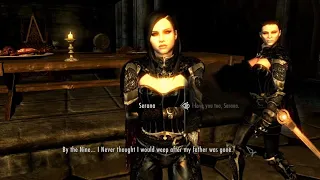 Playing a modded Skyrim - with Serana romance added dialogue