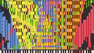 (Black midi) Despacito, 2 million notes. HDSQ.mid, legit run in Synthesia