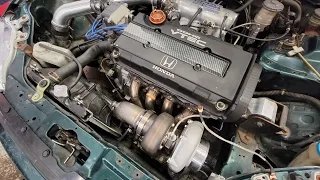 Honda B series budget turbo build pt.2