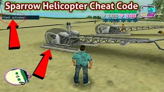 GTA Vice City Sea Sparrow Helicopter Cheat Code 2021