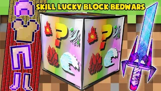 MINI GAME : SKILL LUCKY BLOCK BEDWARS ** MỘT ĐẤM TIÊU DIỆT CẢ THẾ GIỚI ??