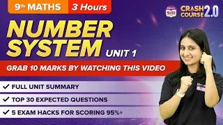 Complete Number Systems in One Shot Maths Class 9 | CBSE Class 9 Exams 2023 | Crash Course 2.0