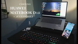 Huawei Matebook D15 + Accessories (Unboxing)