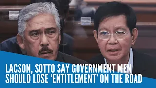 Lacson, Sotto say government men should lose ‘entitlement’ on the road