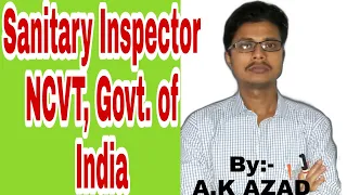 Sanitary Inspector|NCVT|Government of India
