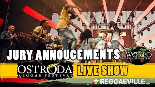 JURY ANNOUCEMENTS at WORLD REGGAE CONTEST, Ostróda Reggae Festival, 14-08-2016