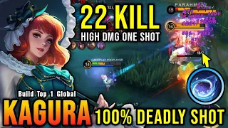 Kagura 22 Kills!! Insane One Shot Damage Build!! - Build Top 1 Global Kagura ~ MLBB