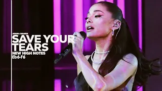 ARIANA GRANDE NEW HIGH NOTES ON "Save Your Tears" PERFORMANCE!!! (NEW F6 WHISTLE)