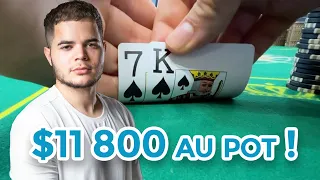 Je touche Flush MAX à la turn - $11 800 au pot ! - A la conquête de l'Asie EP02