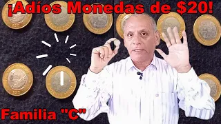 Monedas de $20 - Familia "C".  Proceso de retiro. V. 68.