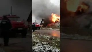 Пожар в частном доме в Старой Вичуге на Кооперативной улице