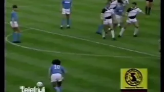 Maradona (Napoli) - 12/05/1985 - Udinese 2x2 Napoli - 2 gols