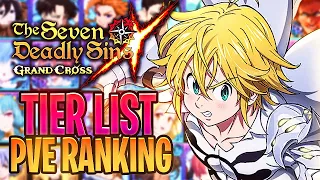 *UPDATED* Ranking ALL Characters PVE CONTENT In Grand Cross! January 2024 | Tier List (7DSGC)