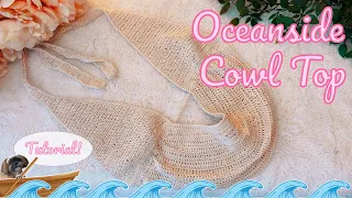 How to Crochet a Cowl Top | Backless Halter Top | Measurement Based