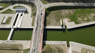 Przelot dronem na kanałem Nowy Świat