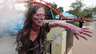 Howl-O-Scream Orlando OPENS at SeaWorld - FIRST NIGHT EVER - Every Haunted House FULL Walk Thru