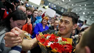 Dmitry Bivol arrives back home | World of Boxing