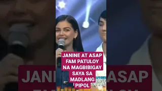 JANINE AT ASAP FAM PATULOY NA MAGBIBIGAY SAYA SA MADLANG PIPOL #janinegutierrez