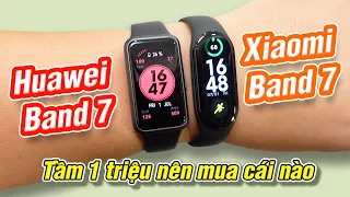 Cầm ~1 triệu mua vòng đeo tay: Huawei Band 7 vs Xiaomi Band 7