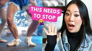 LINDSEY STIRLING en pointe?! pointe shoe fitter reacts to SANTA BABY