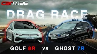 DRAG RACE: Volkswagen Golf 8R vs Ghost Squad 7R