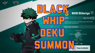 Black Whip Deku Summon - My Hero Academia: The Strongest Hero