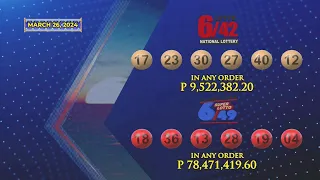 [LIVE] PCSO 9:00 PM Lotto Draw - March 26, 2024