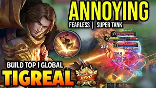 TIGREAL BEST BUILD 2023 | TOP GLOBAL TIGREAL GAMEPLAY | MOBILE LEGENDS✓