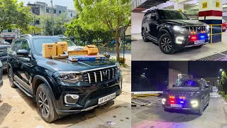 Mahindra Scorpio-N Modification | Scorpio-N Convert into Police Car | Ambient Light | Kartik Paal