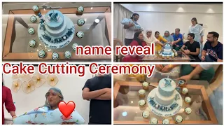 Boss baby name reveal cake cutting ceremony🎂❤ Name on Cupcakes 😊