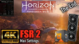 7900 XTX 🖥️ 7800X3D 🎮 Horizon Forbidden West @ 4K FSR 2 Quality + Max Settings | The End