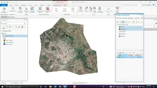 Image classification in ArcGIS Pro step by step on how to create new schema and training samples.