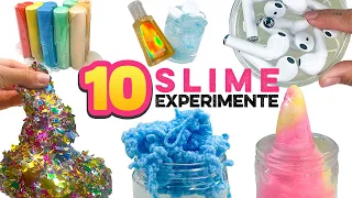 10 SLIME Experimente!😱 EXTREME Schleim Tests! Slime Rezepte zum Selbermachen!