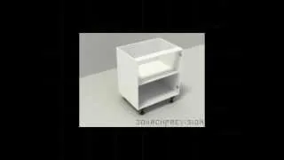 Animation showing Kitchen Cabinet Assembly