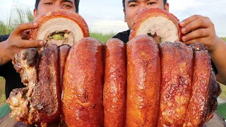 OUTDOOR COOKING | PORK BELLY LECHON MUKBANG | CLASSIC STYLE | MUKBANG PHILIPPINES (HD)