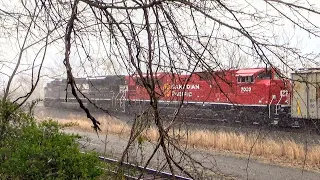 NOTCH 8 EMD!!!  NS and CP SD70ACUs Pull an Eastbound Oil Train through Sewickley, PA - 4/10/2020