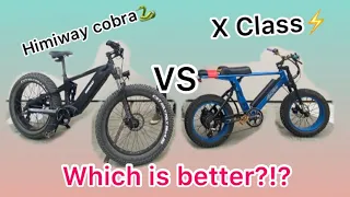 Himiway Cobra vs Ariel rider X class 52v!