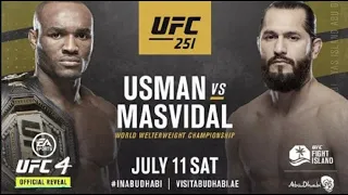 Kamaru Usman VS Jorge Masvidal FIGHT IN UFC 3 / UFC 251