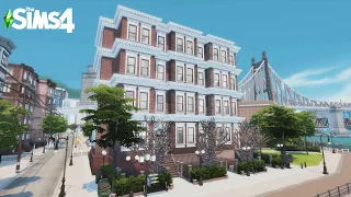 Brownstone apartments Part 1 // with CC // Sims 4 Speedbuild