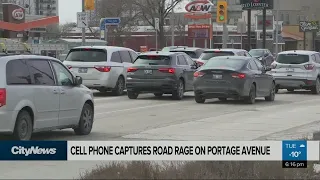 Road rage captured on Winnipeg's Portage Avenue