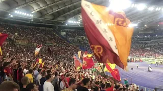 Roma-Fiorentina: Curva Sud Tutti insieme Forza Roma Ale’
