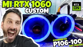 🔥I make MY OWN RTX 1060 CUSTOM with ONE P106-100 MINING! 👈🏻😱