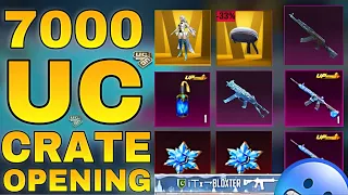 7000 UC Crate Opening for M416 Glacier 🥶| PUBGM/BGMI Crate Openings 2023