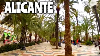 ALICANTE EXPLANADA March 2022 Spain Walking Tour 4K