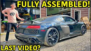 Rebuilding A Wrecked 2020 TWIN TURBO Audi R8 Part 17!!!