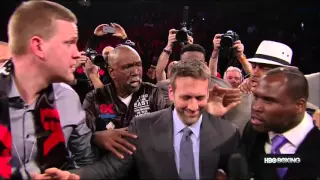 I'm The Champ! Adonis Stevenson storms ring against Sergey Kovalev