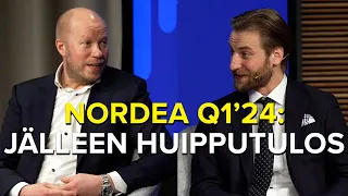 Nordea Q1’24: Huipputulokset jatkuvat. Sijoittajasuhdejohtaja Ilkka Ottoila kommentoi.