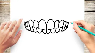 How to Draw Teeth Step by Step