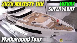 2020 Majesty 100 Super Yacht - Walkaround Tour - 2020 Miami Yacht Show