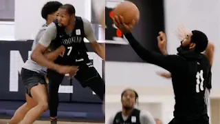 Kyrie Irving and KD look Great at today's Brooklyn Nets Training camp